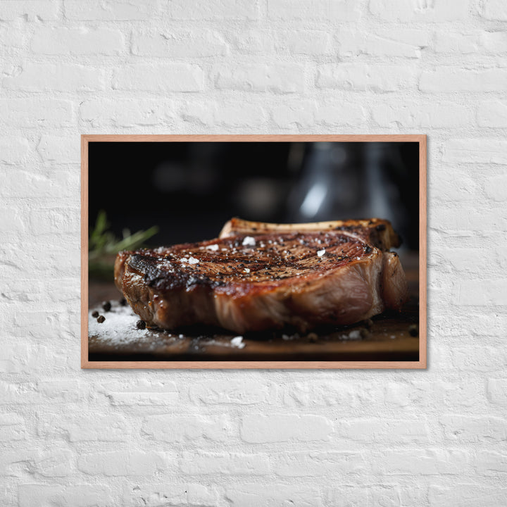 Porterhouse Steak for Your Inner Carnivore Framed poster 🤤 from Yumify.AI