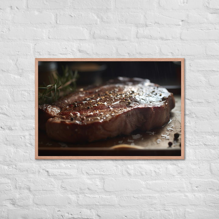 Porterhouse Steak for Your Inner Carnivore Framed poster 🤤 from Yumify.AI