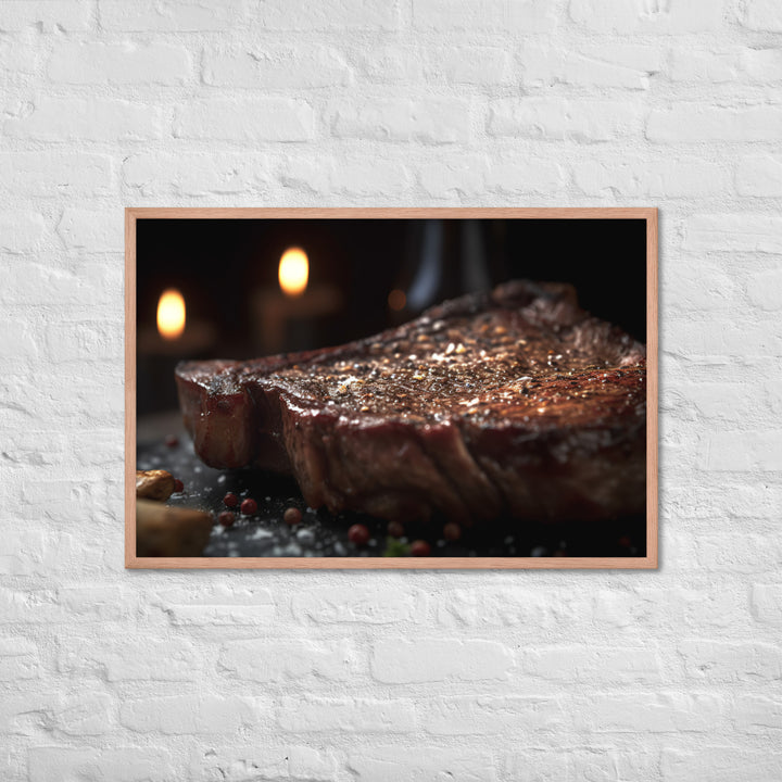 Porterhouse Steak for Your Inner Carnivore Framed poster 🤤 from Yumify.AI