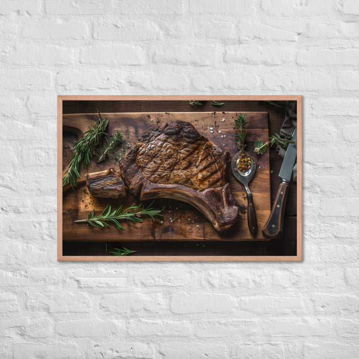 Porterhouse Steak at Its Best Framed poster 🤤 from Yumify.AI