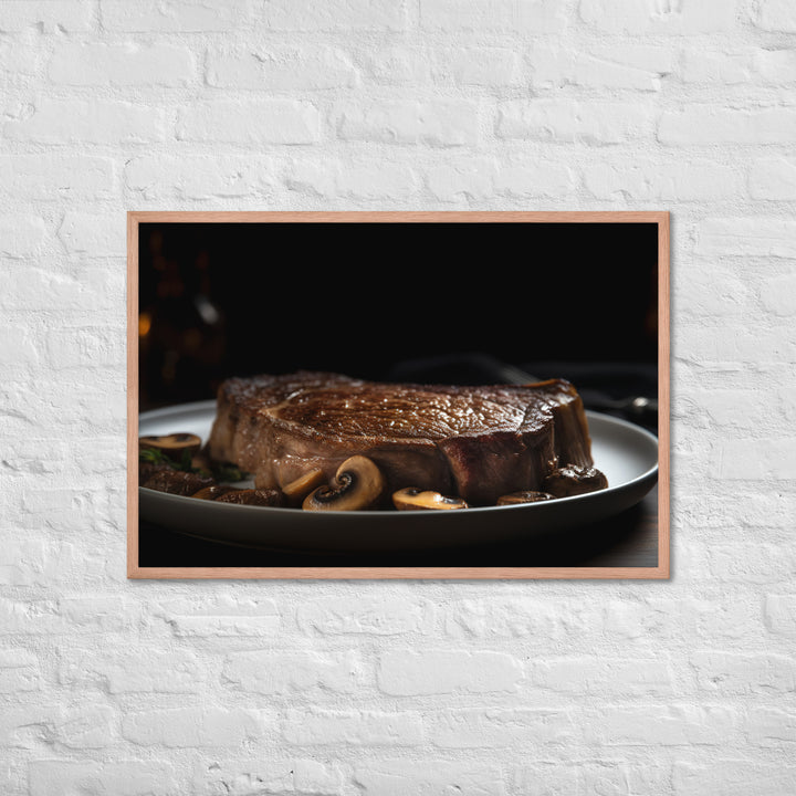 Pan Seared Ribeye Framed poster 🤤 from Yumify.AI