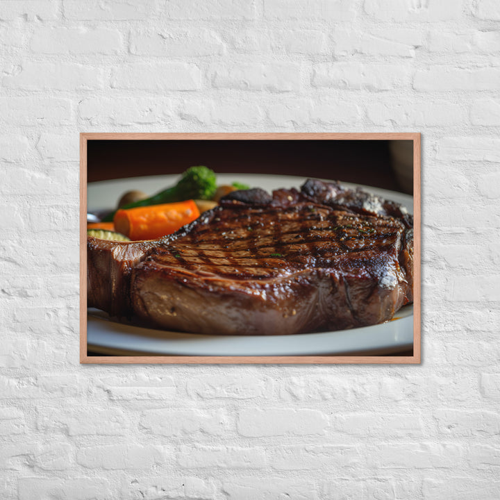 Grilled Ribeye Framed poster 🤤 from Yumify.AI