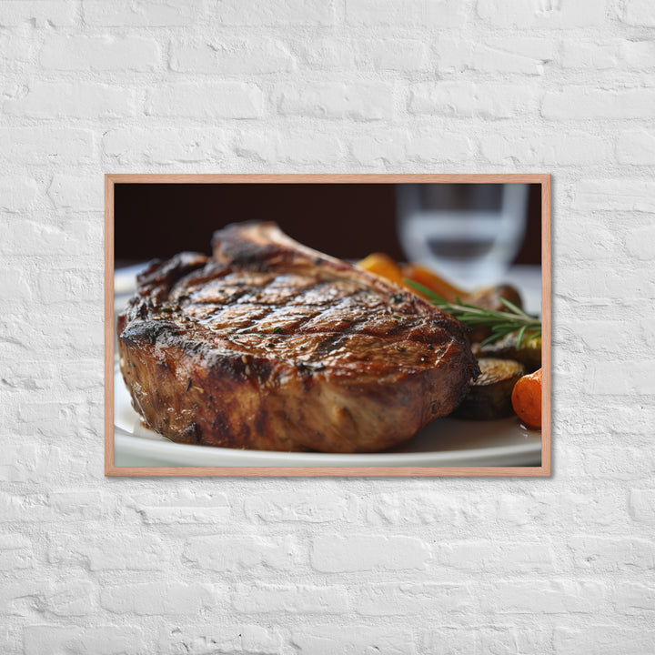 Grilled Ribeye Framed poster 🤤 from Yumify.AI