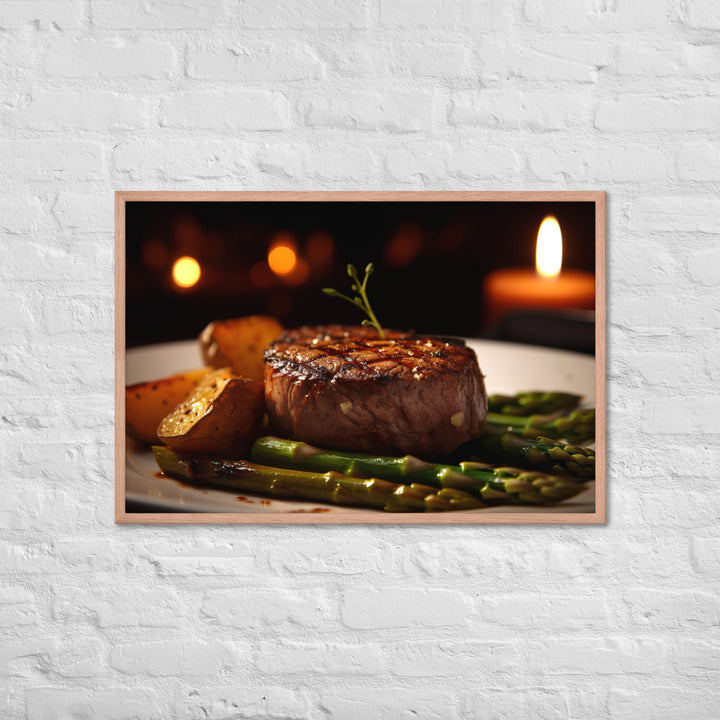 Grilled Filet Mignon Framed poster 🤤 from Yumify.AI