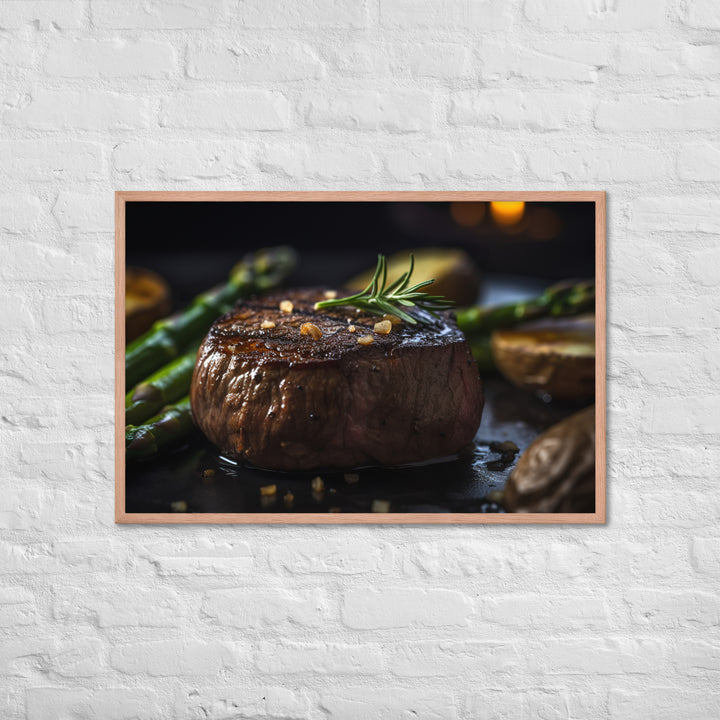 Grilled Filet Mignon Framed poster 🤤 from Yumify.AI