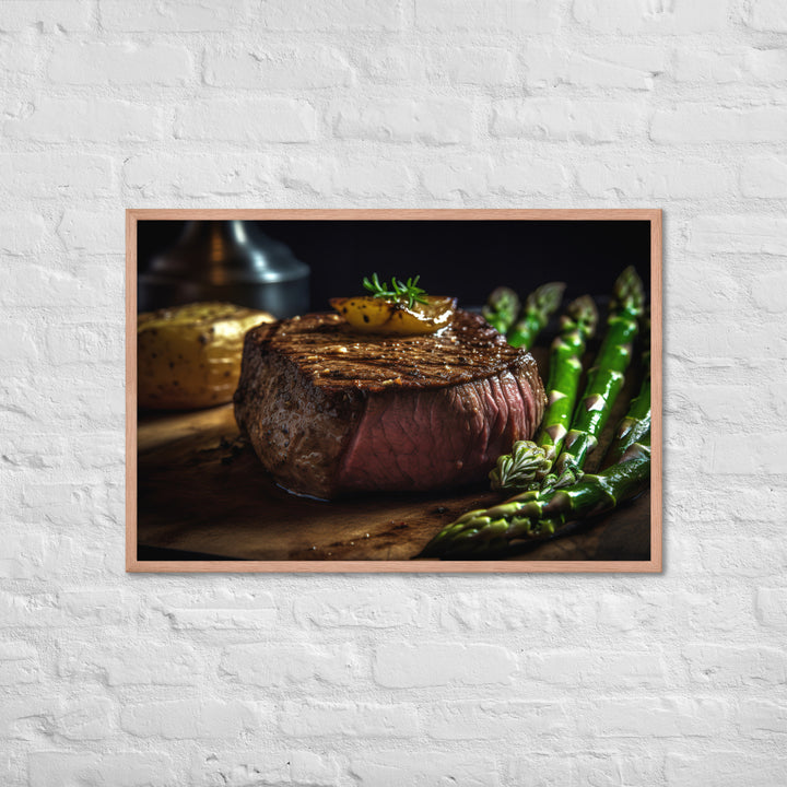 Grilled Filet Mignon Framed poster 🤤 from Yumify.AI