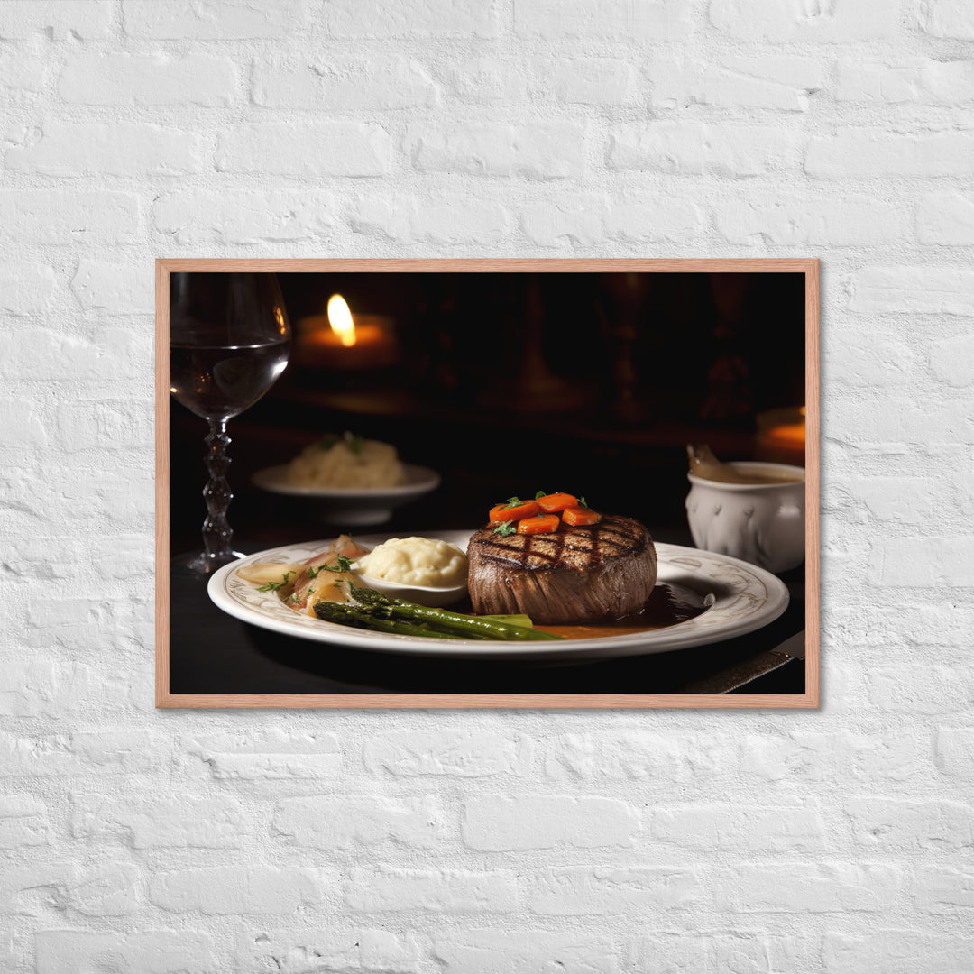 Filet Mignon Dinner Framed poster 🤤 from Yumify.AI