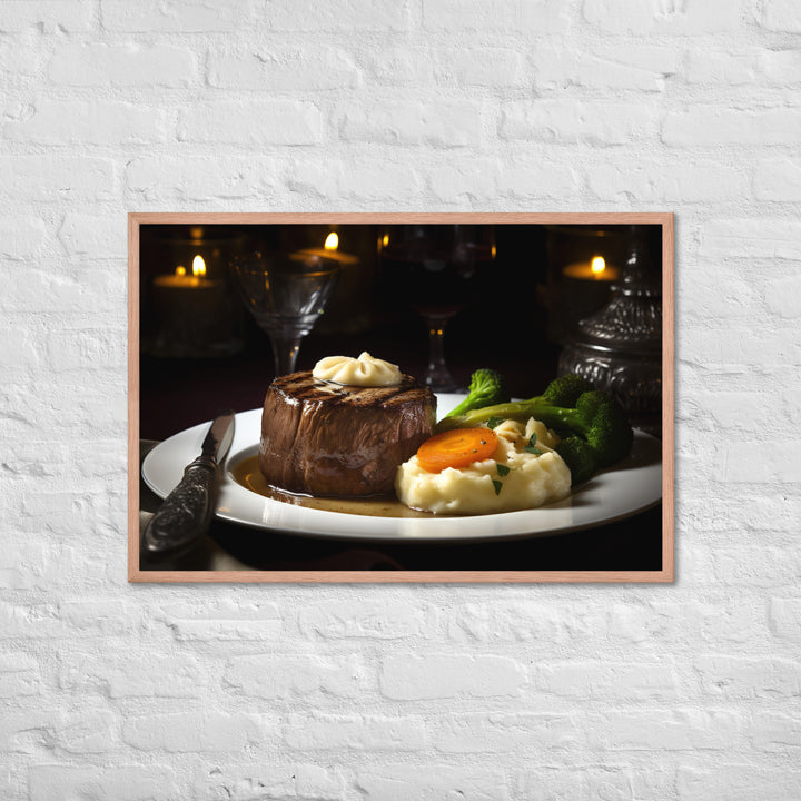 Filet Mignon Dinner Framed poster 🤤 from Yumify.AI