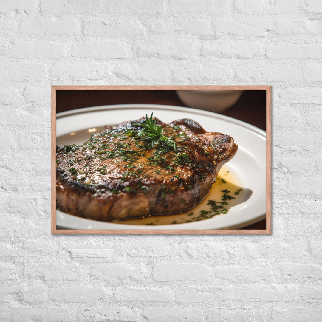 Butter Basted Ribeye Framed poster 🤤 from Yumify.AI