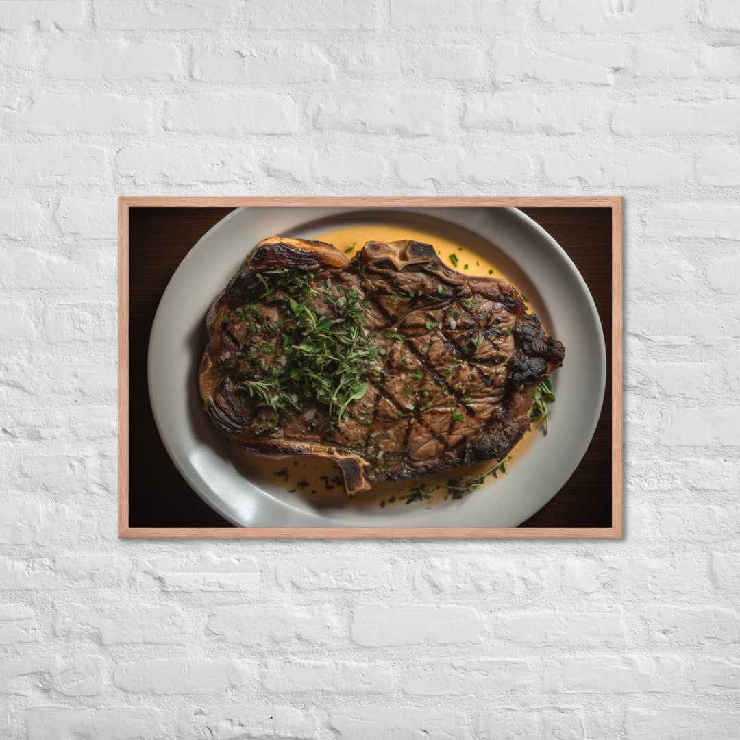 Butter Basted Ribeye Framed poster 🤤 from Yumify.AI