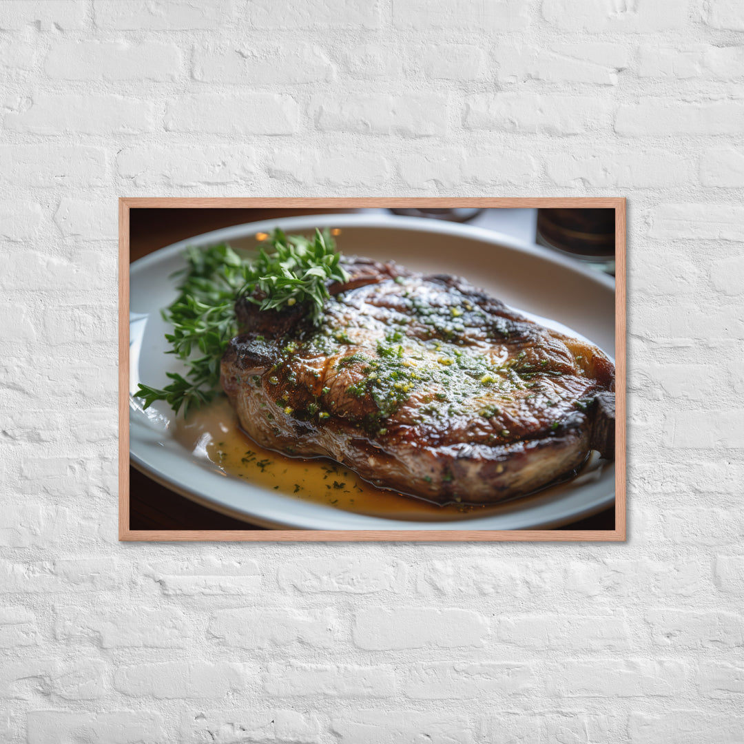 Butter Basted Ribeye Framed poster 🤤 from Yumify.AI