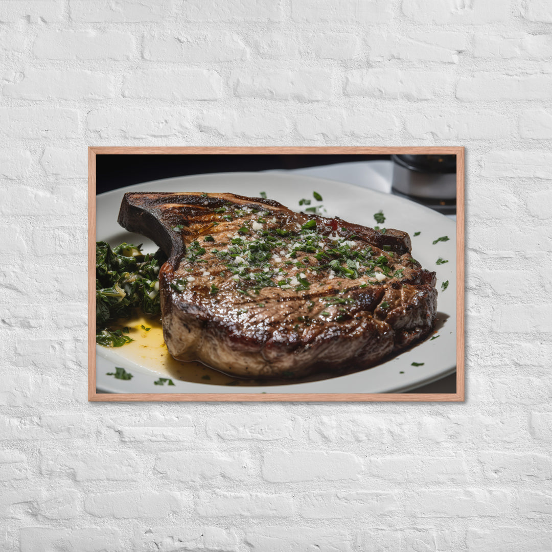 Butter Basted Ribeye Framed poster 🤤 from Yumify.AI