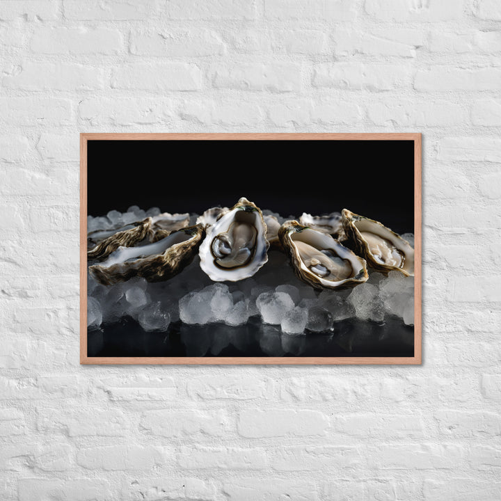 Fresh Wellfleet Oyster Framed poster 🤤 from Yumify.AI