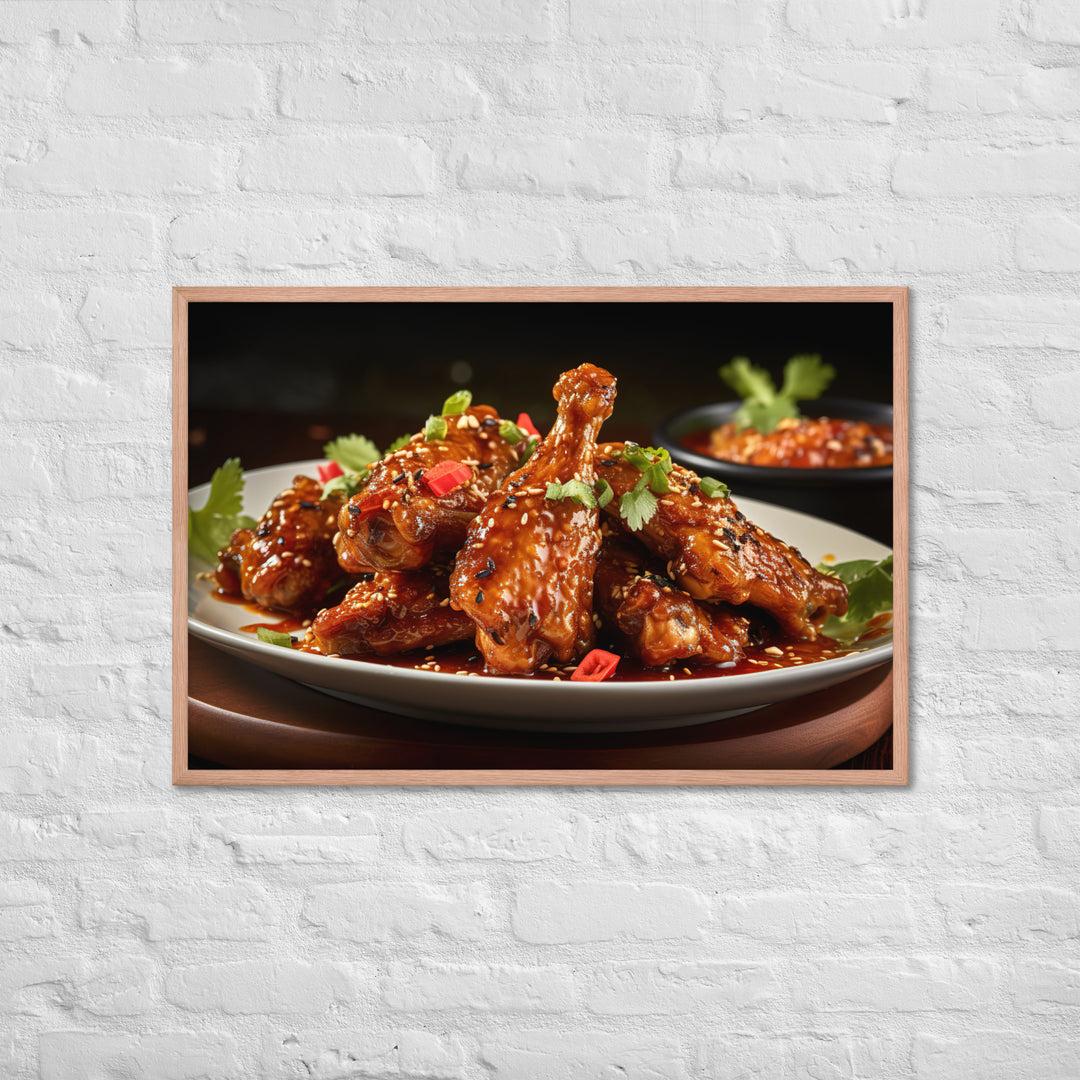 Thai Chili Wings Framed poster 🤤 from Yumify.AI