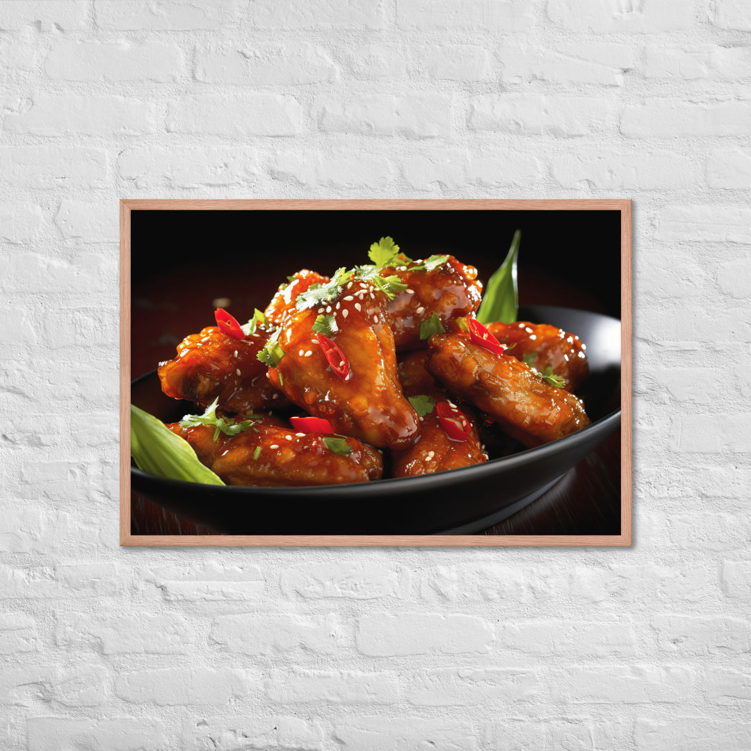 Thai Chili Wings Framed poster 🤤 from Yumify.AI