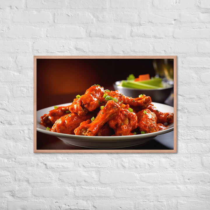 Buffalo Wings Framed poster 🤤 from Yumify.AI