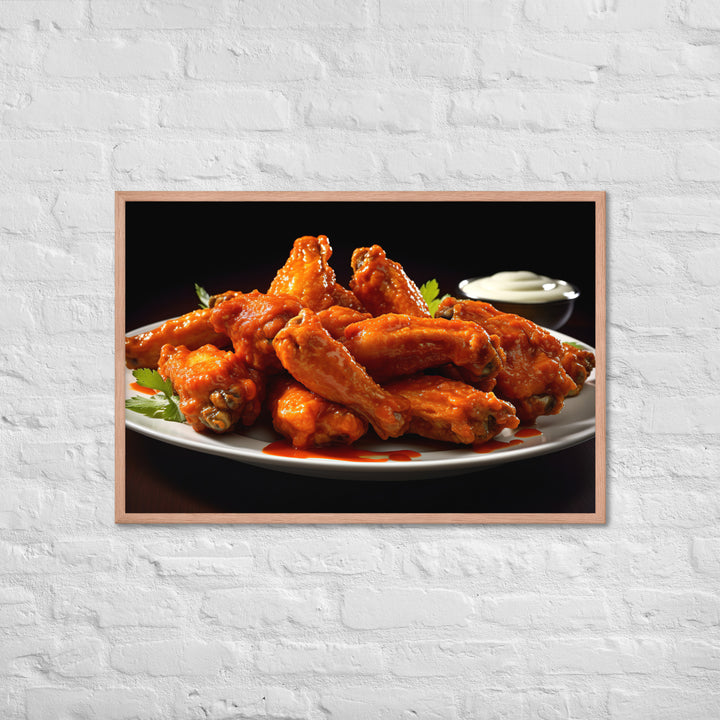 Buffalo Wings Framed poster 🤤 from Yumify.AI