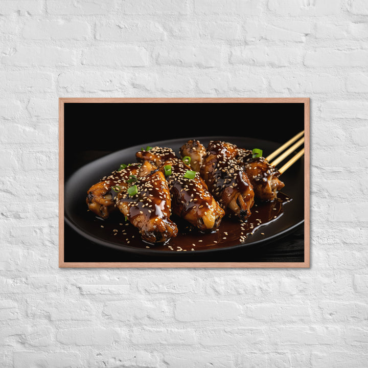 Teriyaki Wings Framed poster 🤤 from Yumify.AI