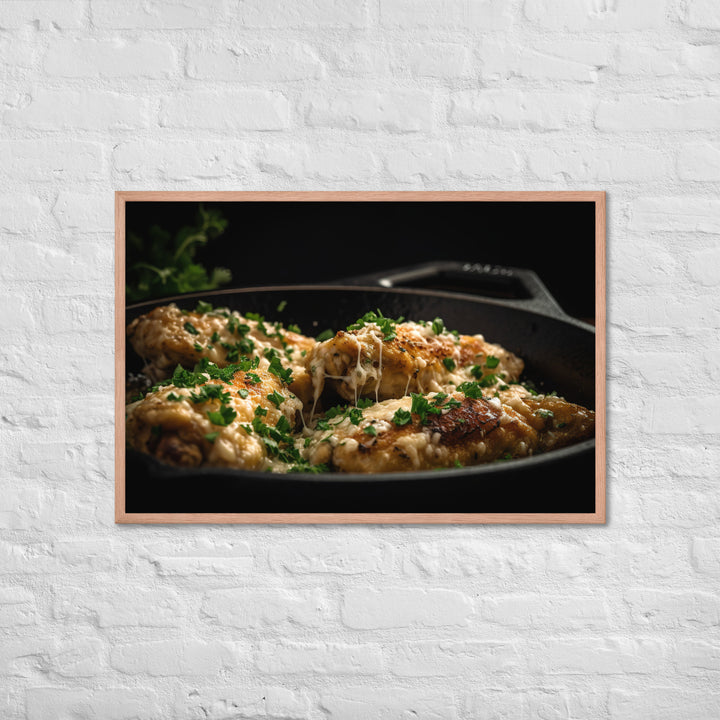 Garlic Parmesan Wings Framed poster 🤤 from Yumify.AI