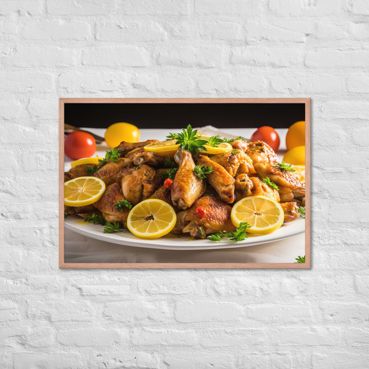 Honey Mustard Wings Framed poster 🤤 from Yumify.AI