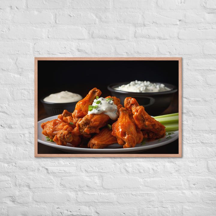 Buffalo Wings Framed poster 🤤 from Yumify.AI