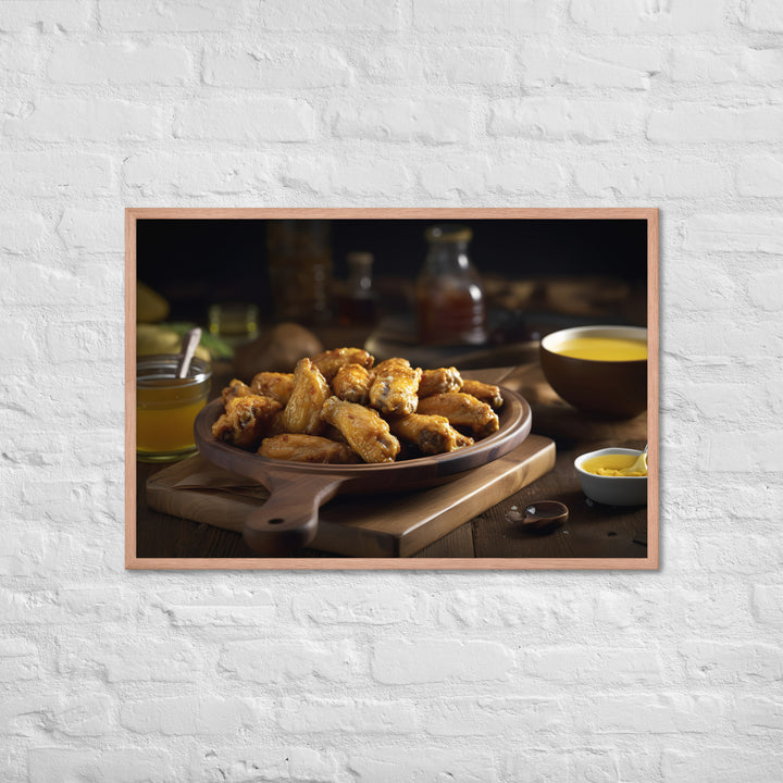 Honey Mustard Wings Framed poster 🤤 from Yumify.AI