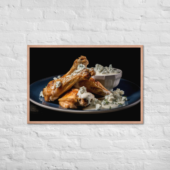 Garlic Parmesan Wings Framed poster 🤤 from Yumify.AI