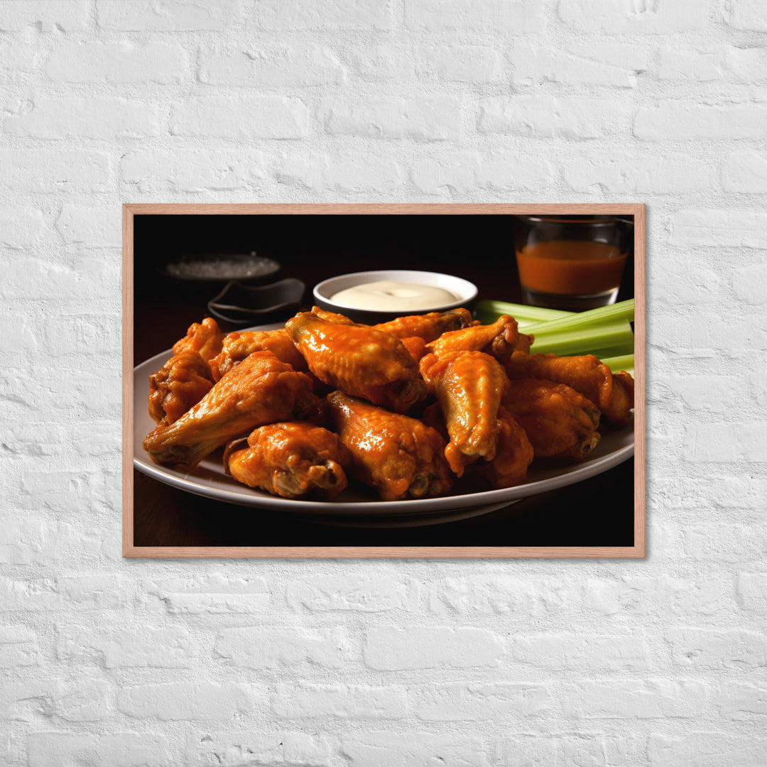 Buffalo Wings Framed poster 🤤 from Yumify.AI