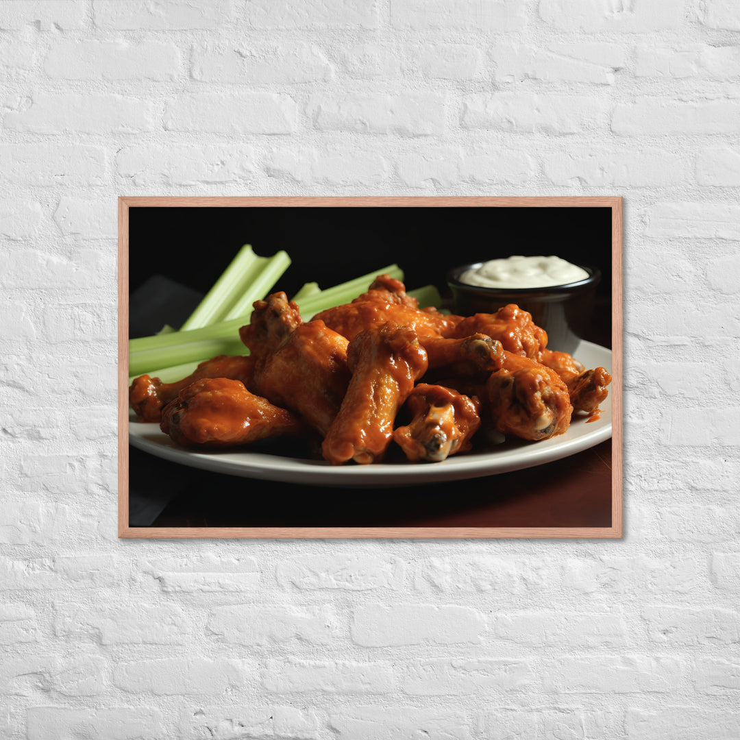 Buffalo Wings Framed poster 🤤 from Yumify.AI