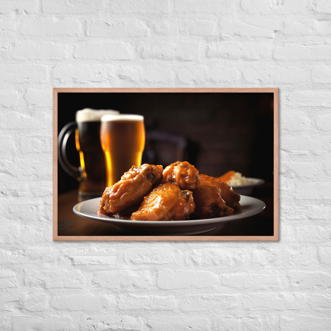 Buffalo Wings Framed poster 🤤 from Yumify.AI