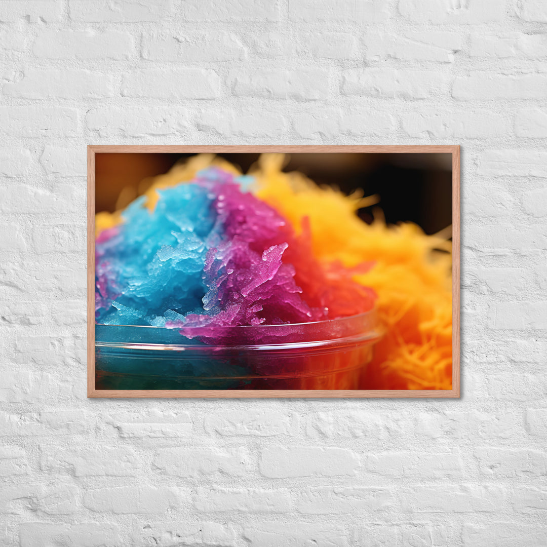 Shave Ice Framed poster 🤤 from Yumify.AI