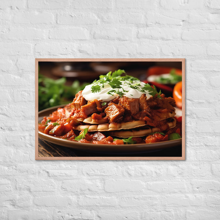 Iskender Kebab Framed poster 🤤 from Yumify.AI