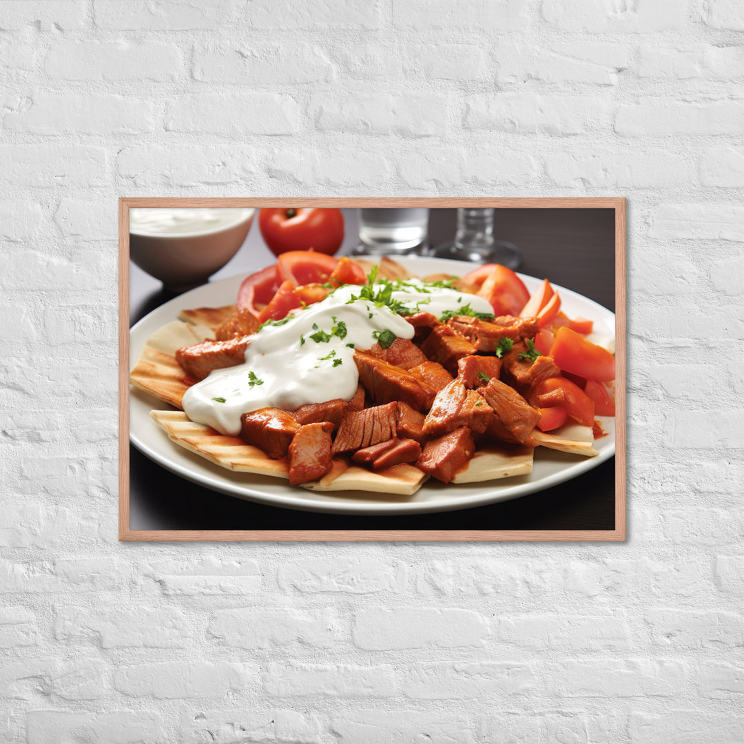 Iskender Kebab Framed poster 🤤 from Yumify.AI