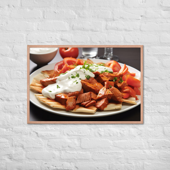 Iskender Kebab Framed poster 🤤 from Yumify.AI