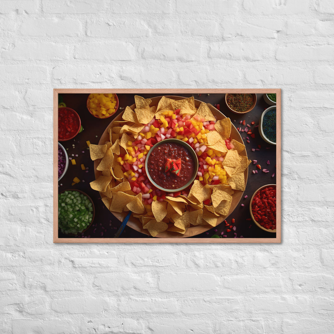 Party Perfect Chips and Salsa Framed poster 🤤 from Yumify.AI