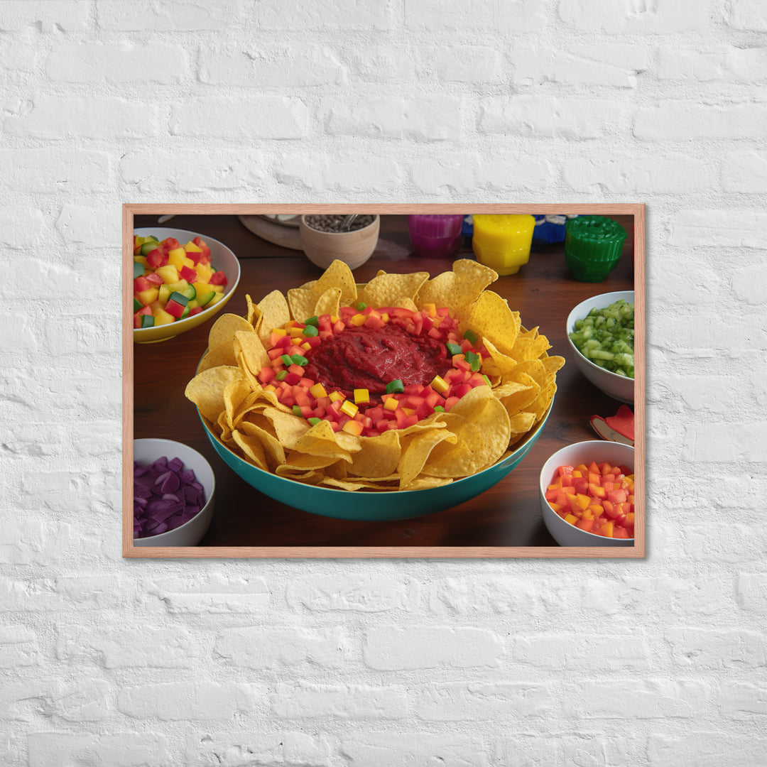 Party Perfect Chips and Salsa Framed poster 🤤 from Yumify.AI