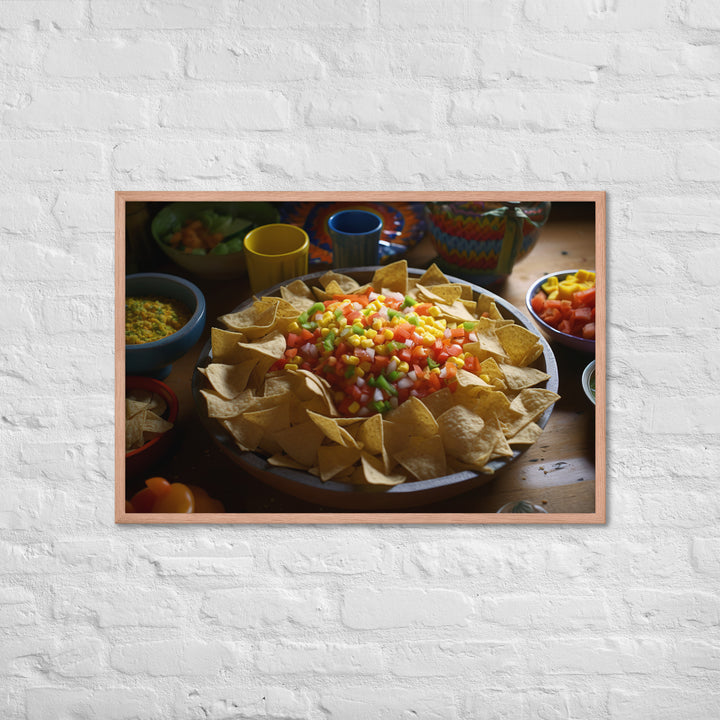 Party Perfect Chips and Salsa Framed poster 🤤 from Yumify.AI