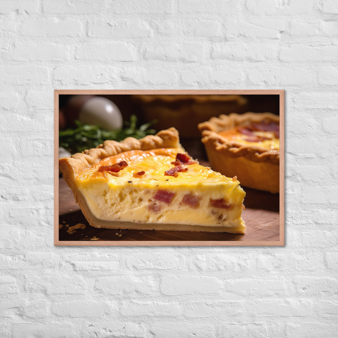 Quiche Lorraine Framed poster 🤤 from Yumify.AI