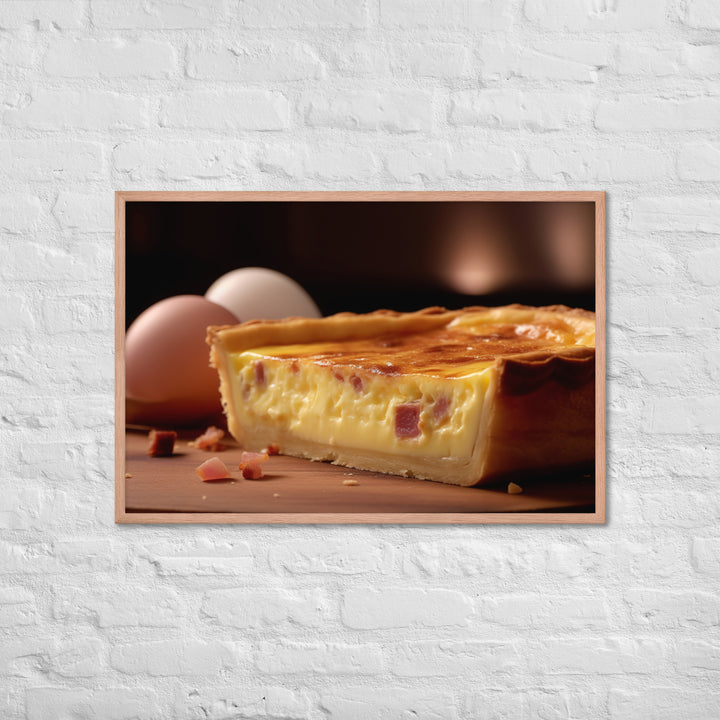 Quiche Lorraine Framed poster 🤤 from Yumify.AI