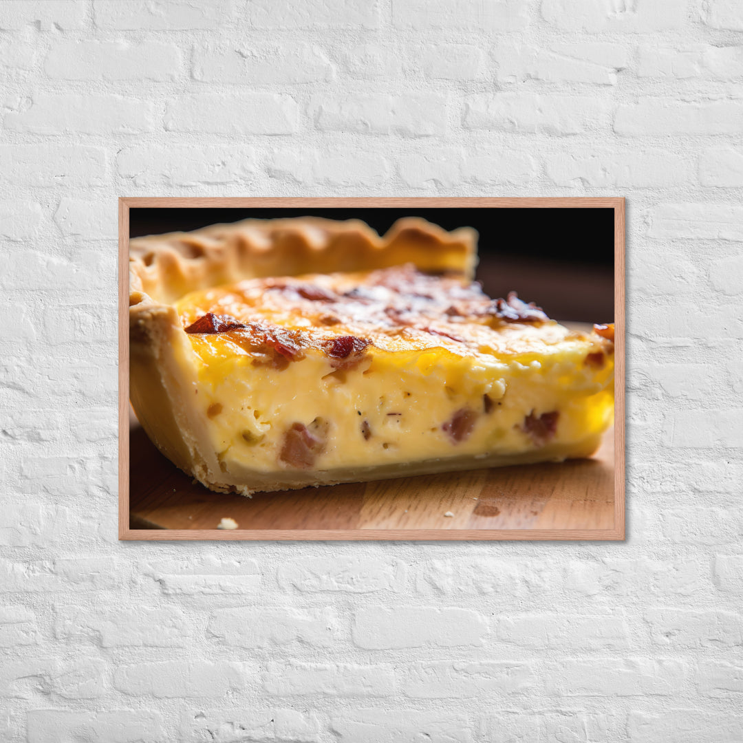 Quiche Lorraine Framed poster 🤤 from Yumify.AI