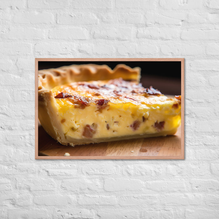 Quiche Lorraine Framed poster 🤤 from Yumify.AI