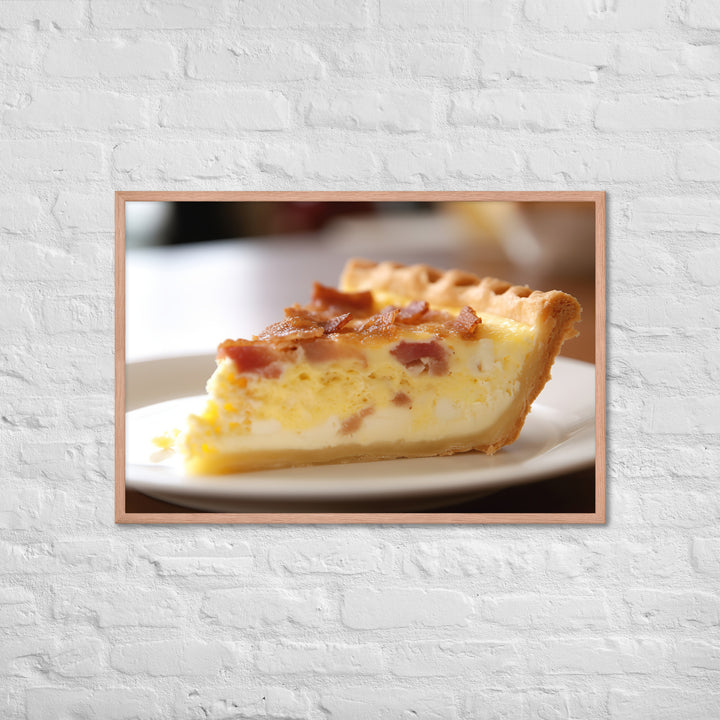 Quiche Lorraine Framed poster 🤤 from Yumify.AI