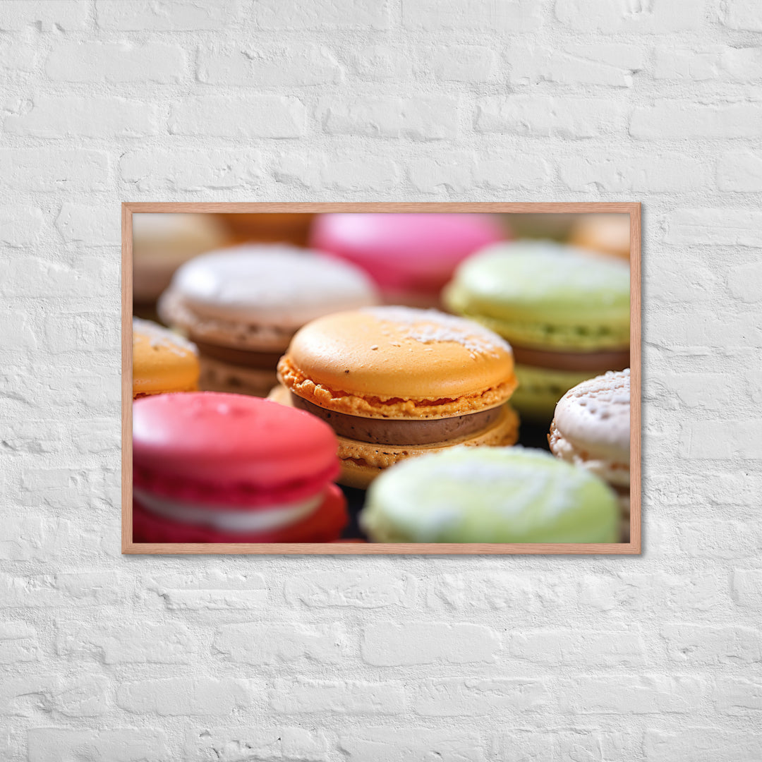 Macarons Framed poster 🤤 from Yumify.AI