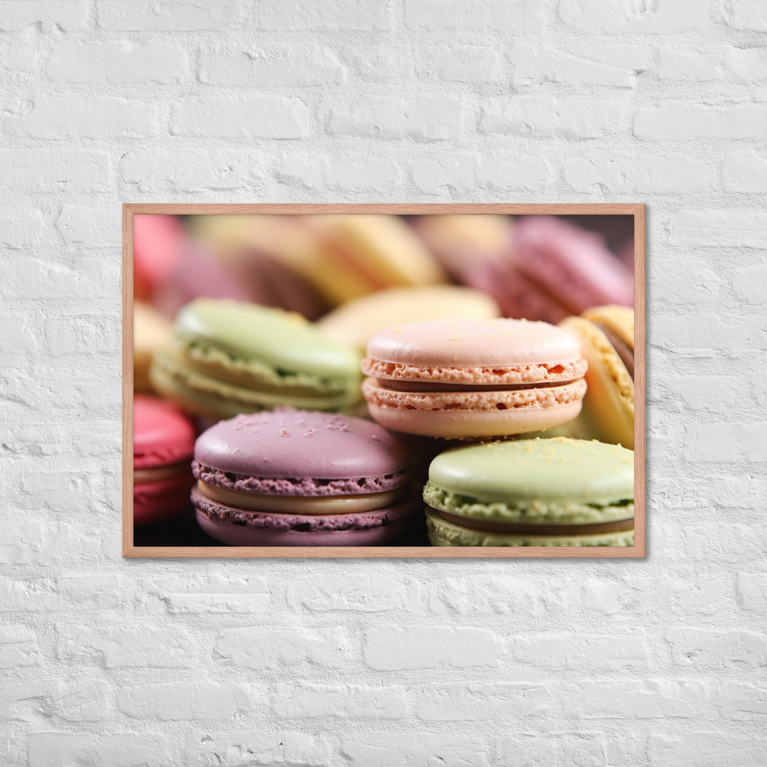 Macarons Framed poster 🤤 from Yumify.AI