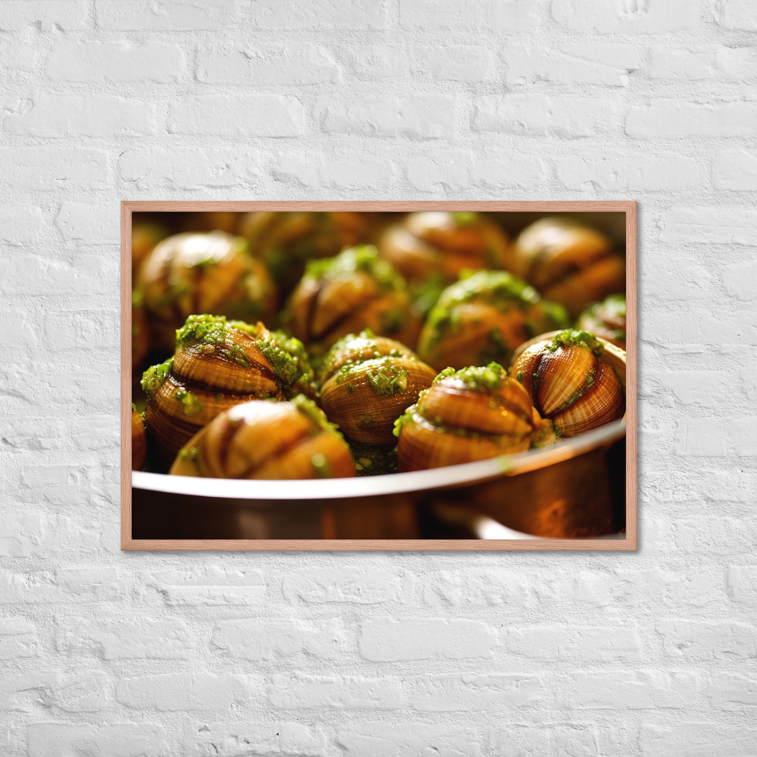 Escargots de Bourgogne Framed poster 🤤 from Yumify.AI