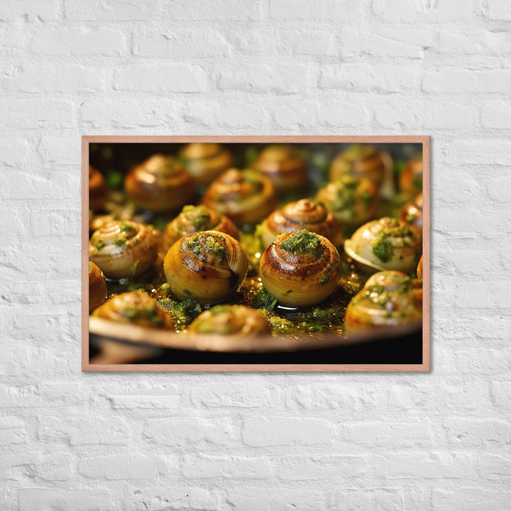 Escargots de Bourgogne Framed poster 🤤 from Yumify.AI