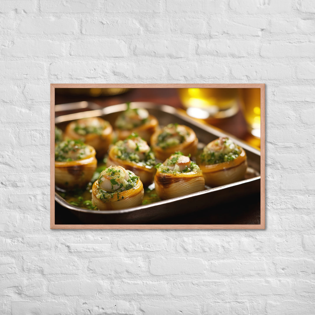 Escargots de Bourgogne Framed poster 🤤 from Yumify.AI