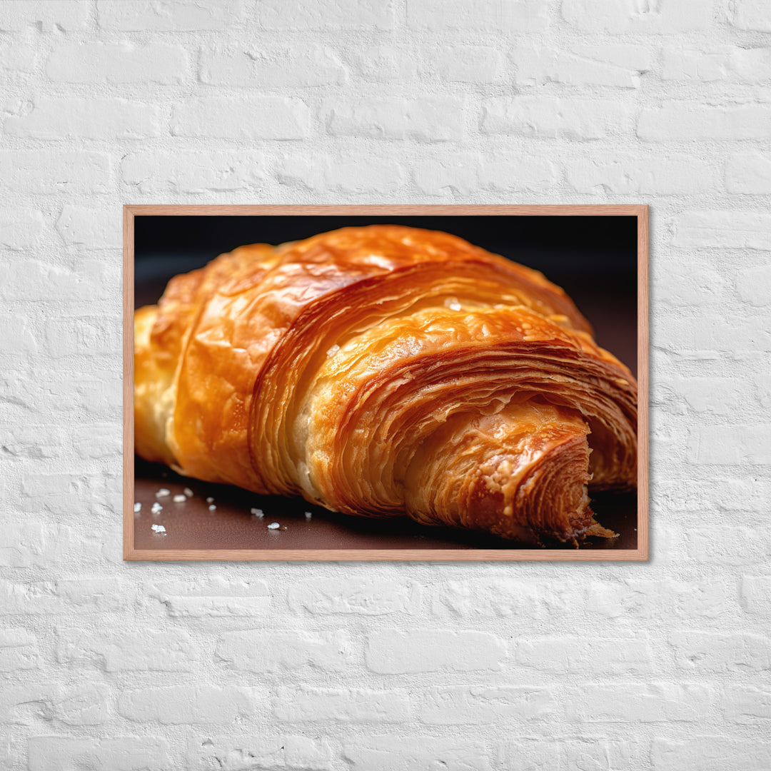 Croissant Framed poster 🤤 from Yumify.AI