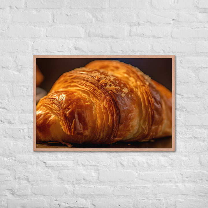 Croissant Framed poster 🤤 from Yumify.AI