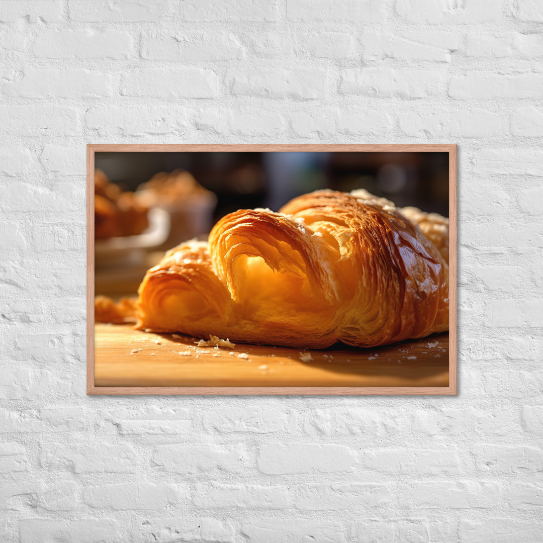 Croissant Framed poster 🤤 from Yumify.AI